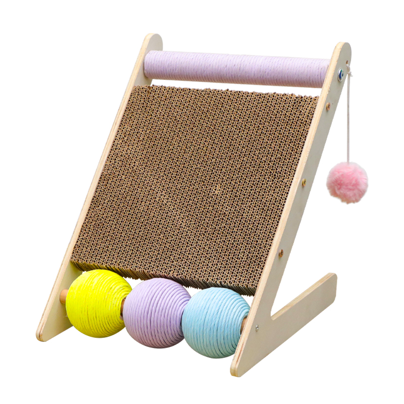 Why choose eco- friendly wood as the main material of MHL.CXG cat climbing frames?