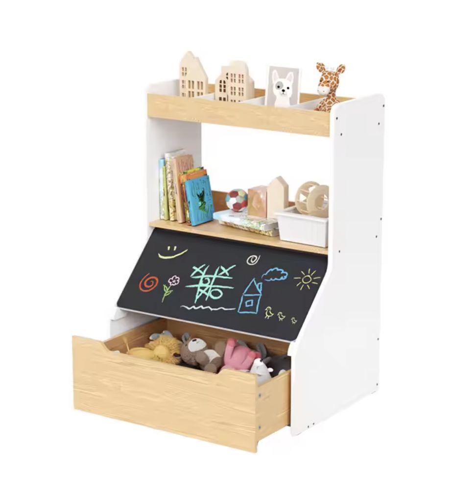 Double Sided Children's Drawing Board、Children's Drawing Board、Kids Bookcase Storage Cabinet 、Wooden Kids Cabinet Toy Organizer