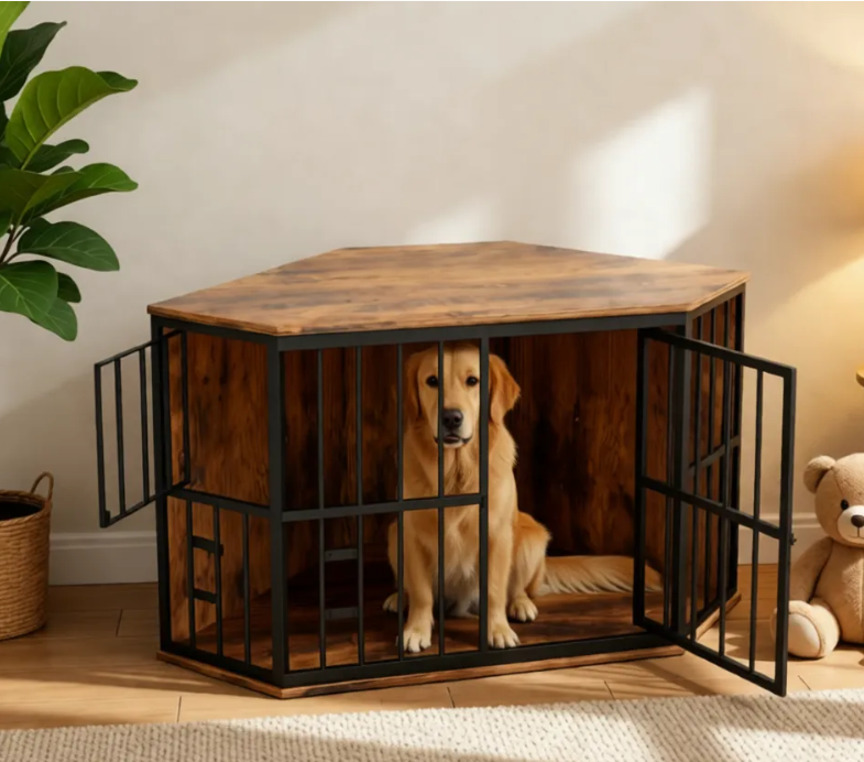 Human and pet Furniture XH-HP022 Corner Dog Cage